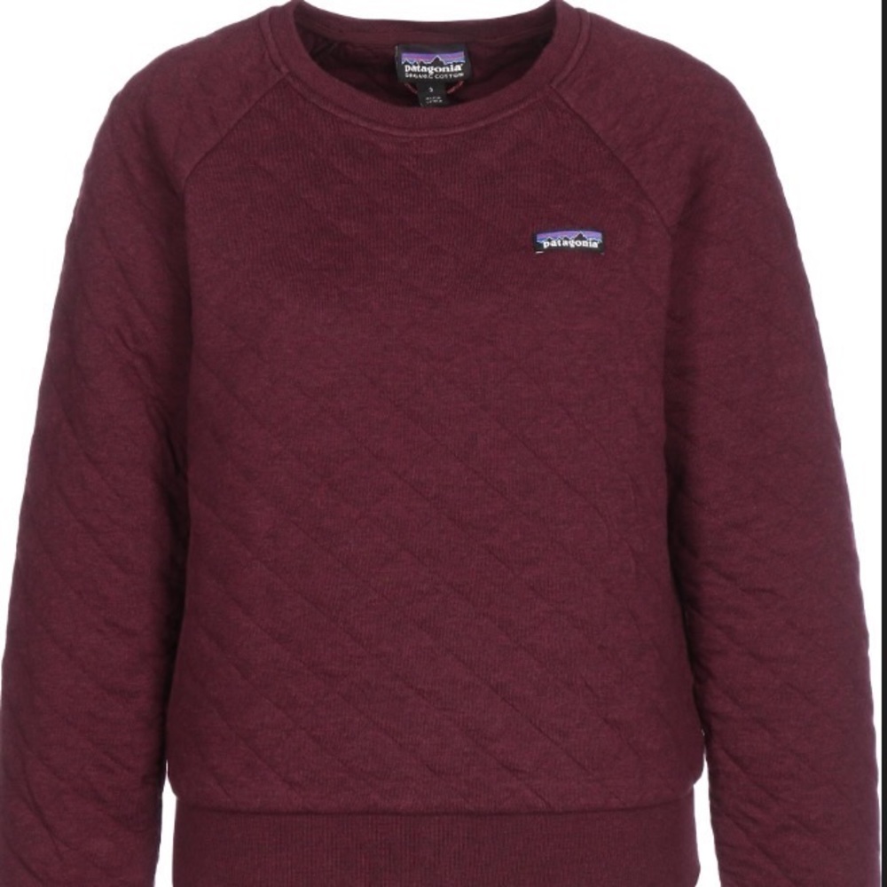 PATAGONIA Women’s Organic Cotton Quilt Crewneck Sweatshirt (Mauve / Medium)